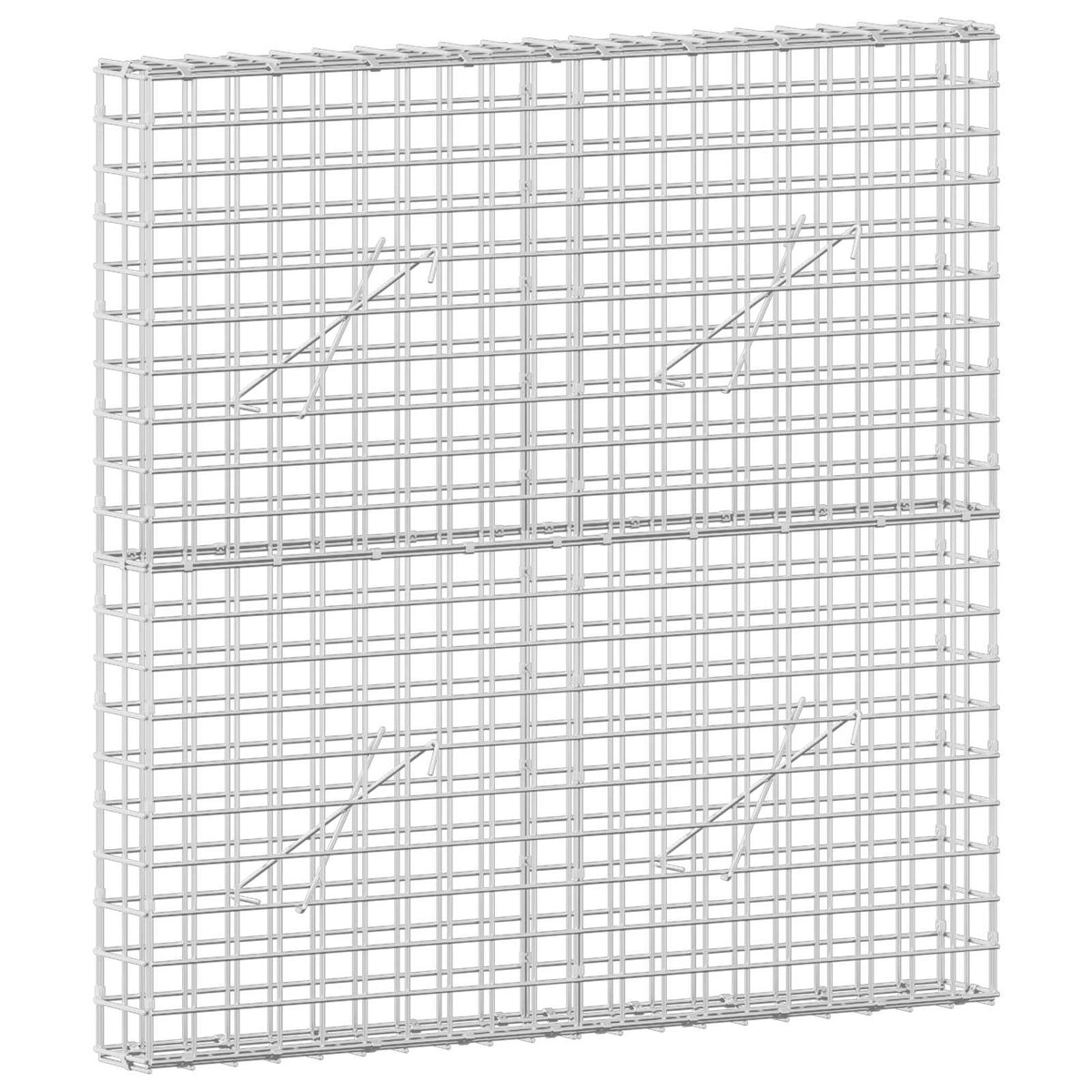 vidaXL Gabion z drutu 3,5 mm i siatką 5x5 cm 100x10x100 cm