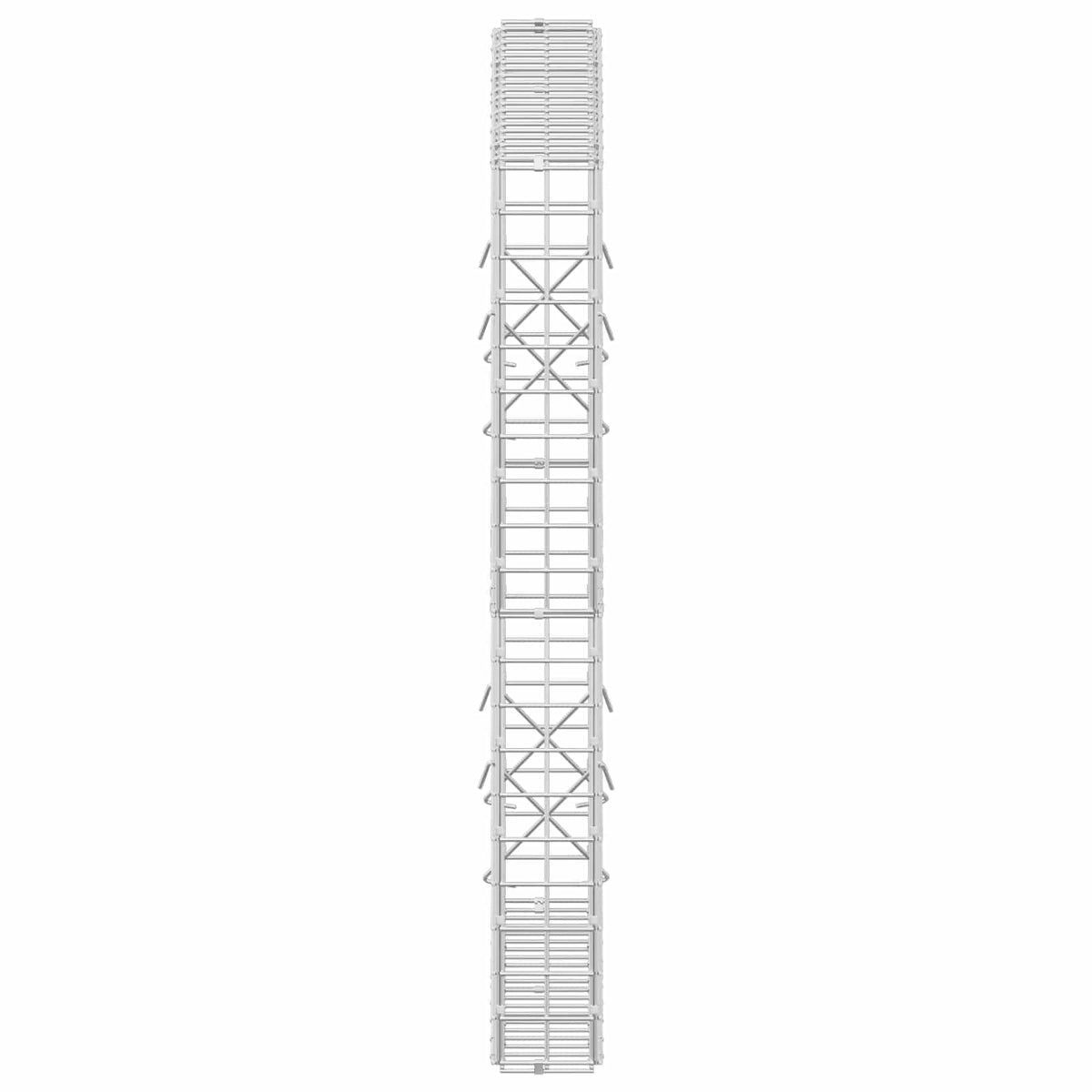 vidaXL Gabion z drutu 3,5 mm i siatką 5x5 cm 100x10x100 cm