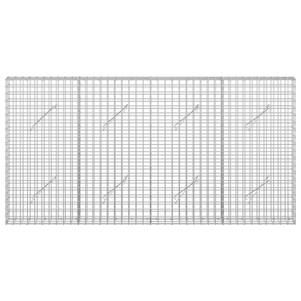 vidaXL Gabion z drutu 3,5 mm i siatką 5x5 cm 200x10x100 cm
