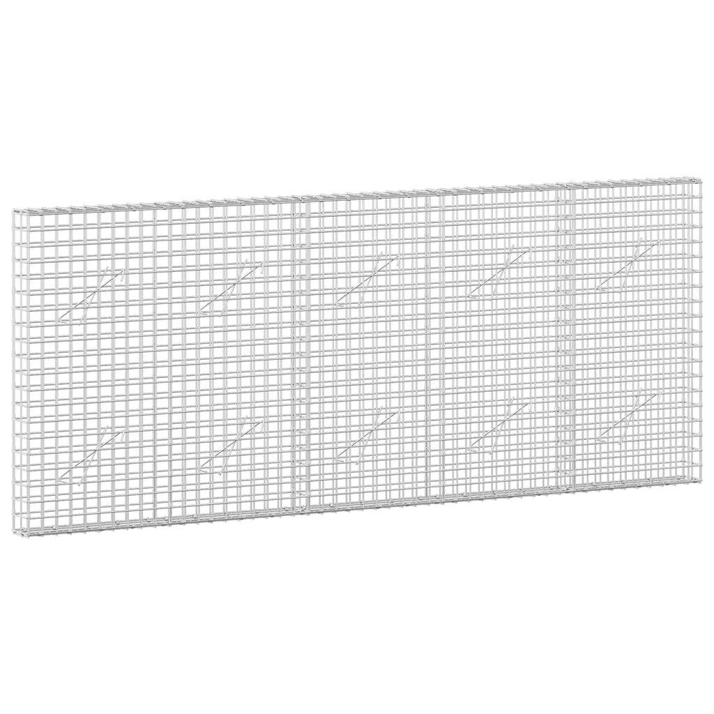 vidaXL Gabion z drutu 3,5 mm i siatką 5x5 cm 250x10x100 cm