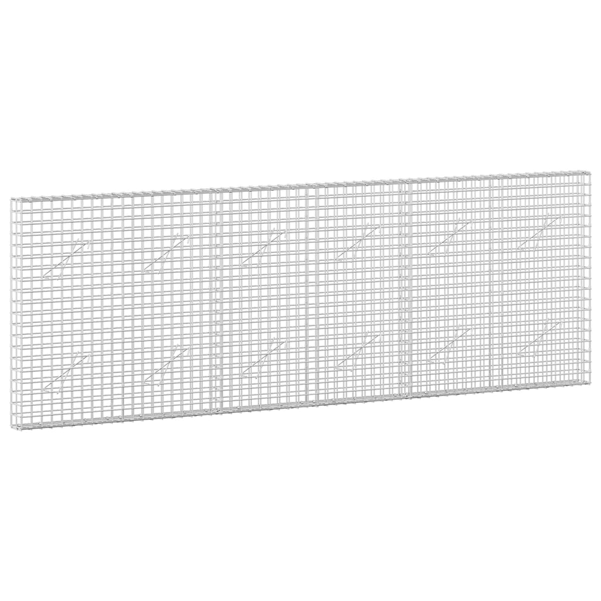 vidaXL Gabion z drutu 3,5 mm i siatką 5x5 cm 300x10x100 cm