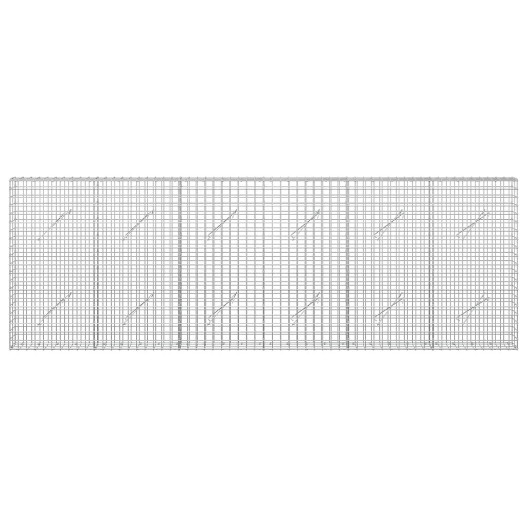 vidaXL Gabion z drutu 3,5 mm i siatką 5x5 cm 300x10x100 cm