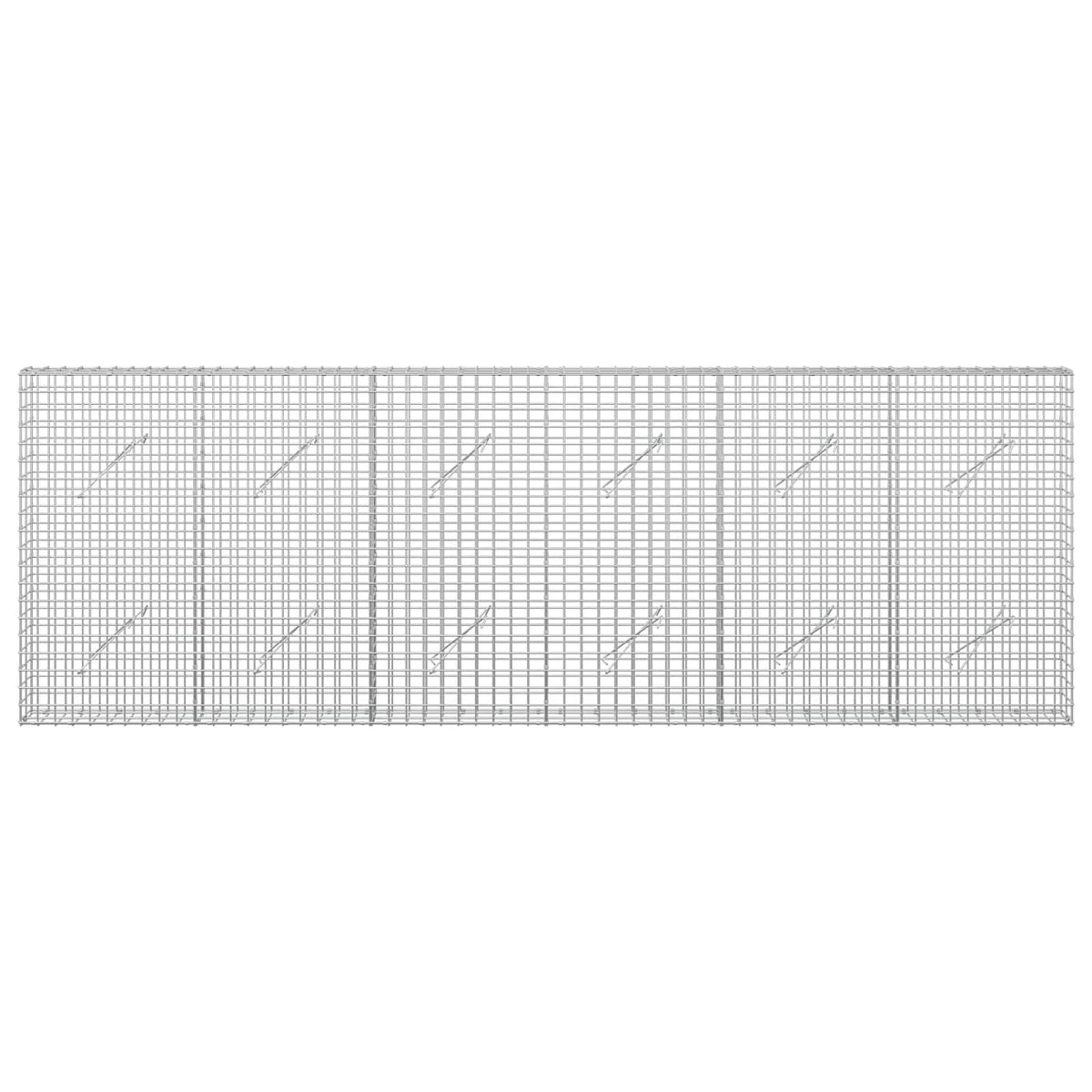vidaXL Gabion z drutu 3,5 mm i siatką 5x5 cm 300x10x100 cm