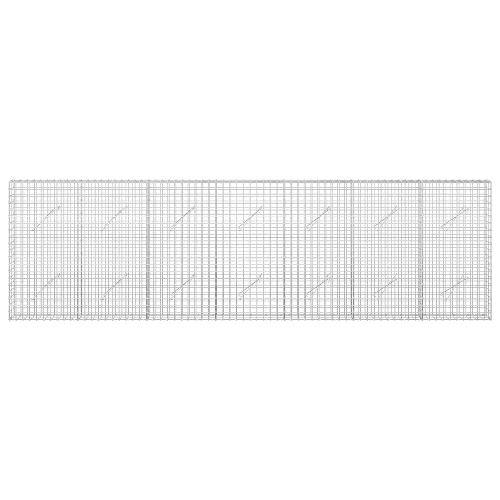 vidaXL Gabion z drutu 3,5 mm i siatką 5x5 cm 350x10x100 cm