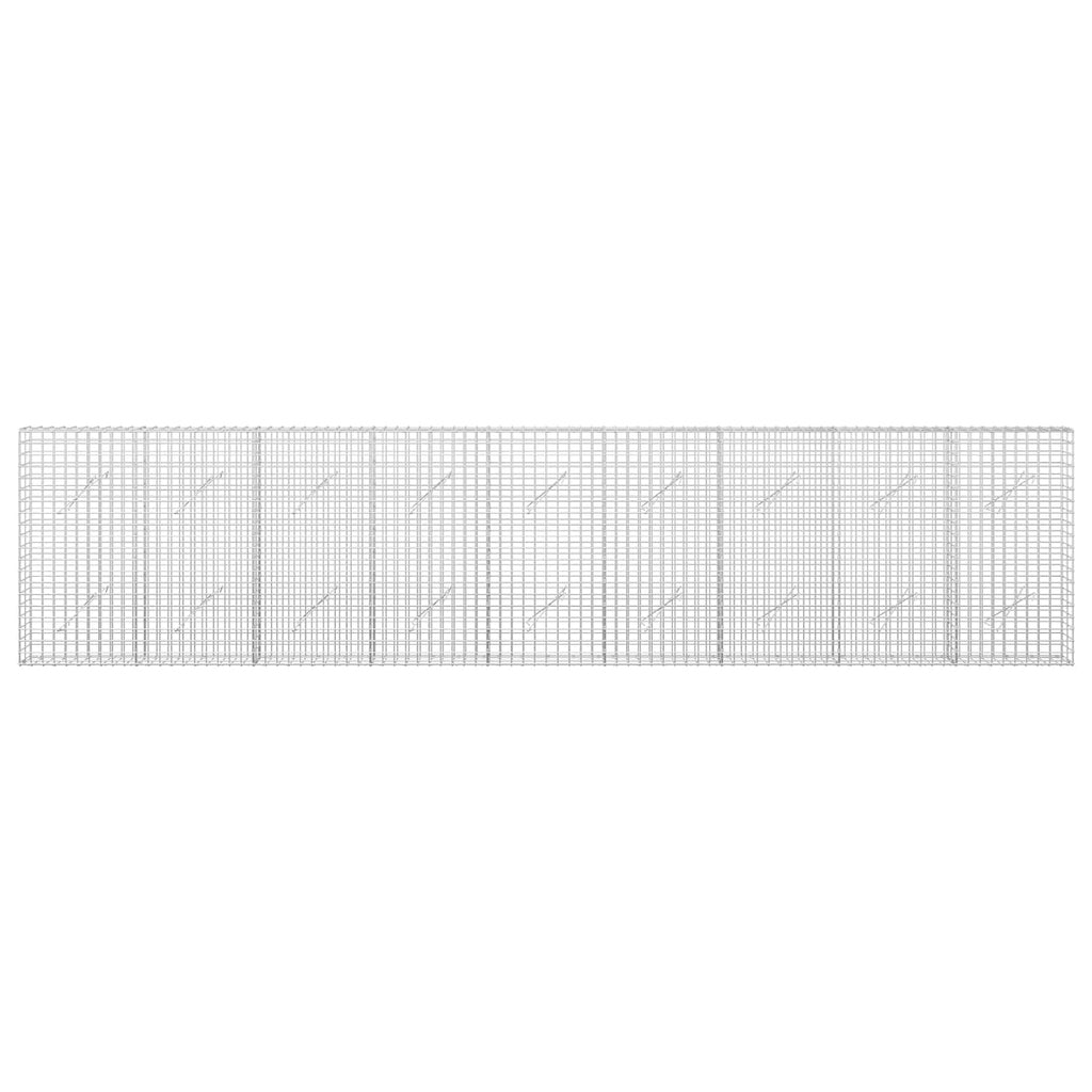 vidaXL Gabion z drutu 3,5 mm i siatką 5x5 cm 450x10x100 cm