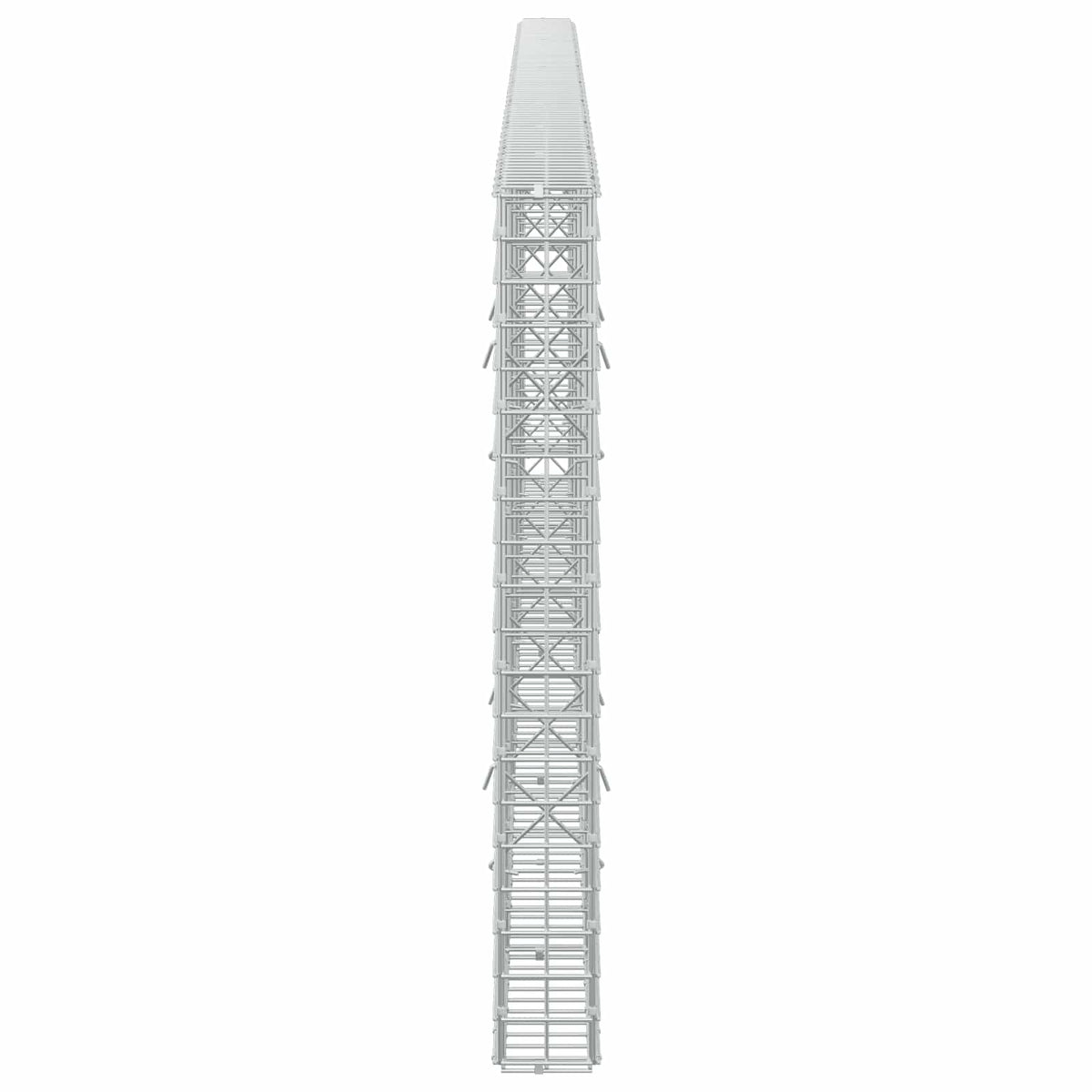 vidaXL Gabion z drutu 3,5 mm i siatką 5x5 cm 450x10x100 cm