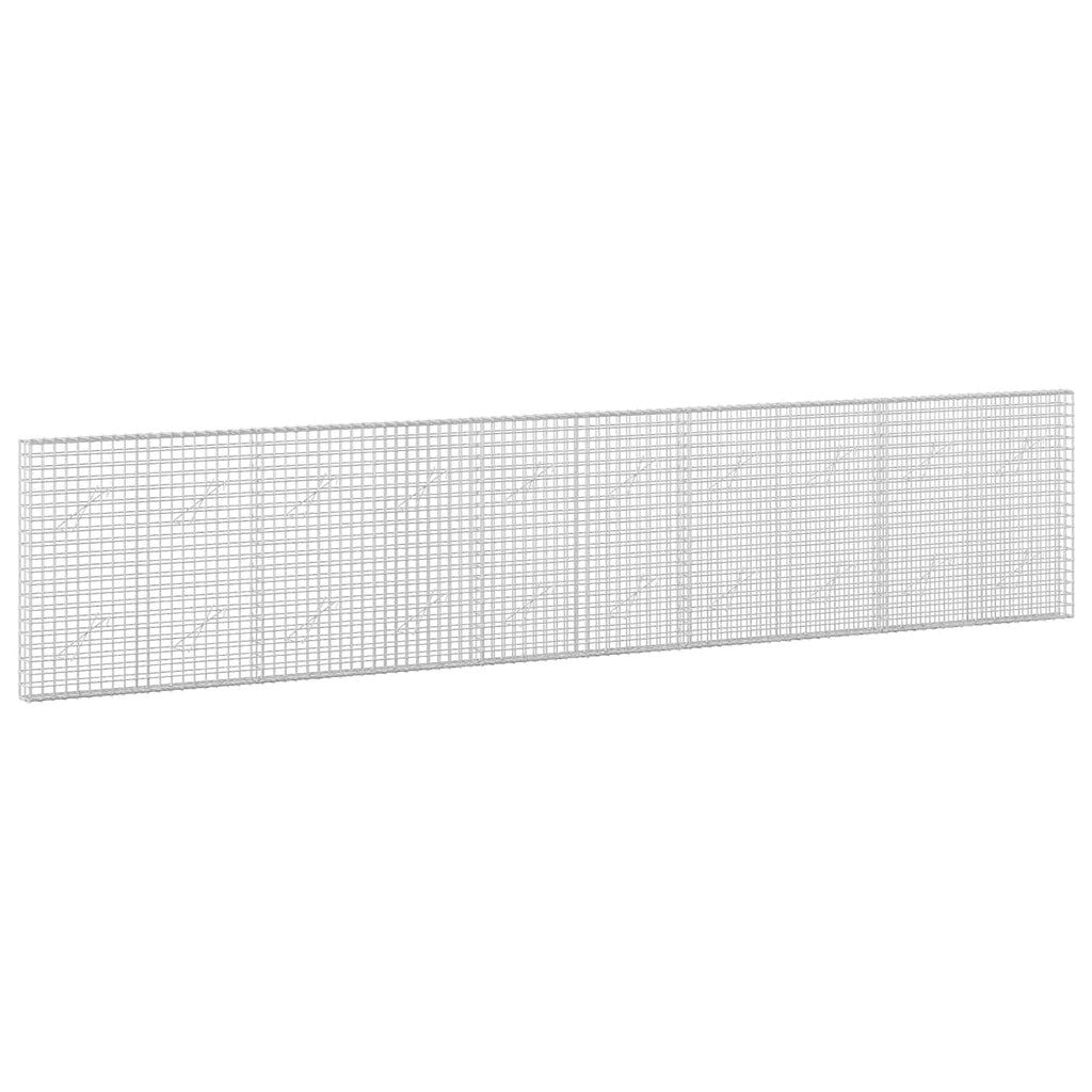 vidaXL Gabion z drutu 3,5 mm i siatką 5x5 cm 500x10x100 cm