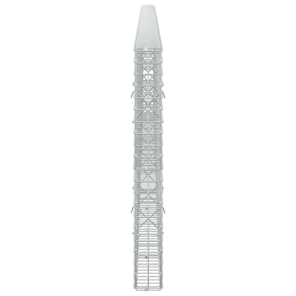 vidaXL Gabion z drutu 3,5 mm i siatką 5x5 cm 550x10x100 cm