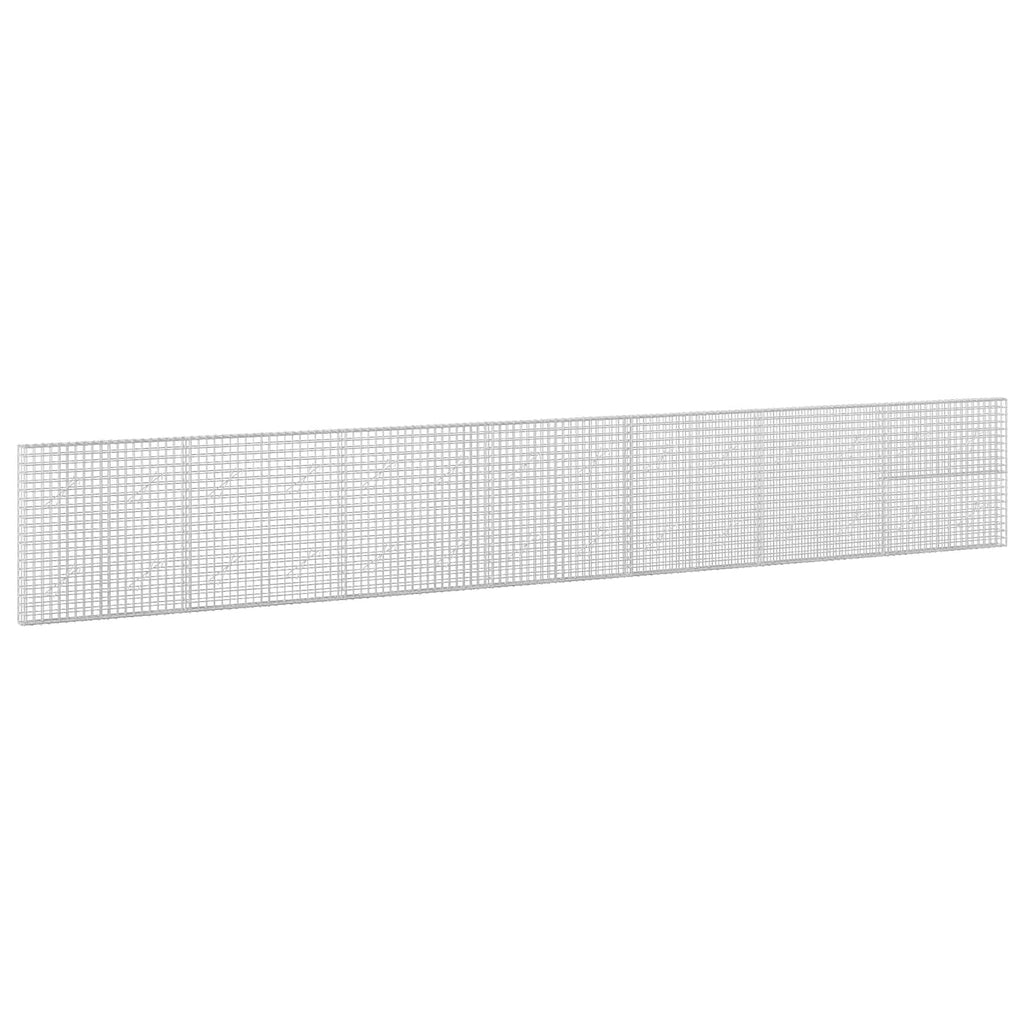 vidaXL Gabion z drutu 3,5 mm i siatką 5x5 cm 700x10x100 cm