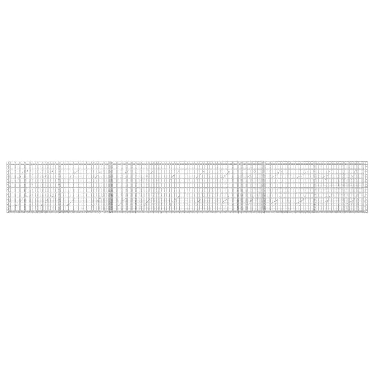 vidaXL Gabion z drutu 3,5 mm i siatką 5x5 cm 700x10x100 cm