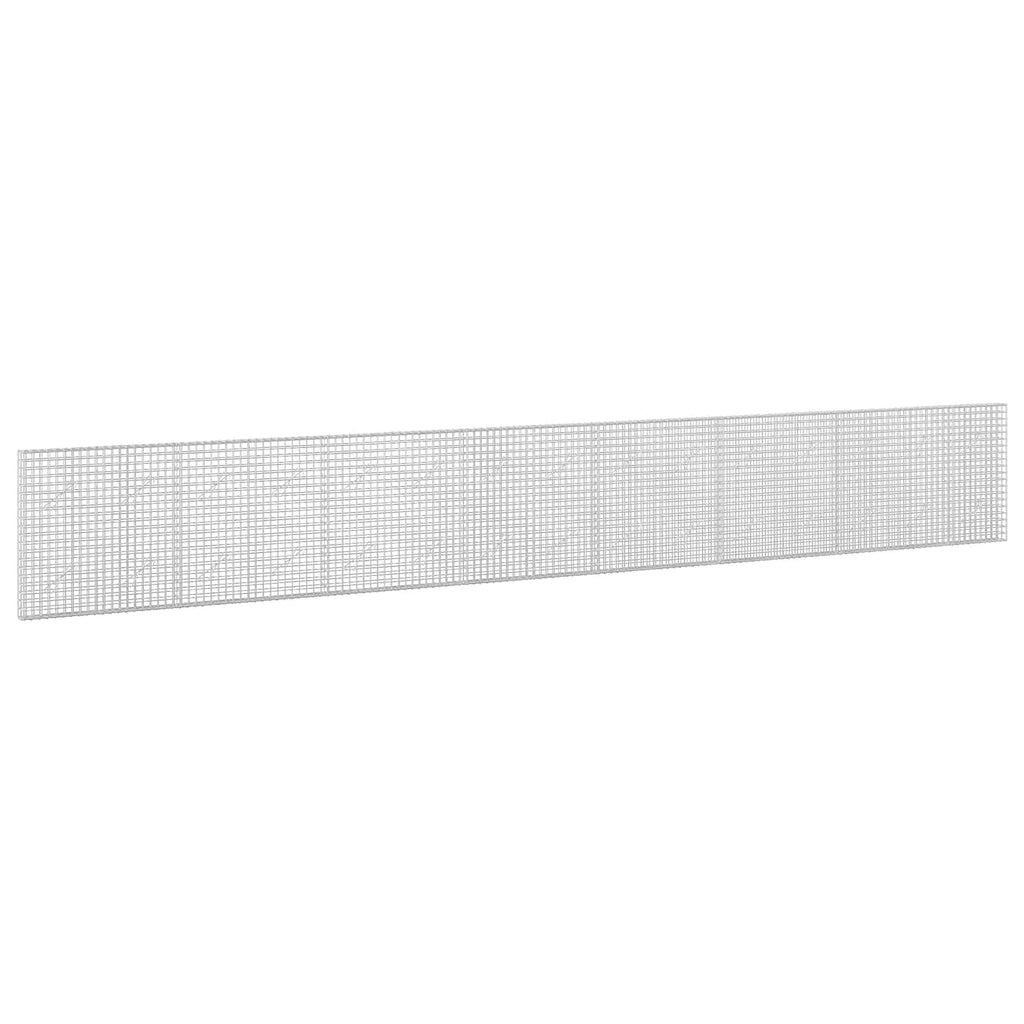 vidaXL Gabion z drutu 3,5 mm i siatką 5x5 cm 750x10x100 cm
