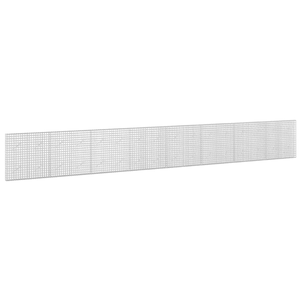 vidaXL Gabion z drutu 3,5 mm i siatką 5x5 cm 800x10x100 cm