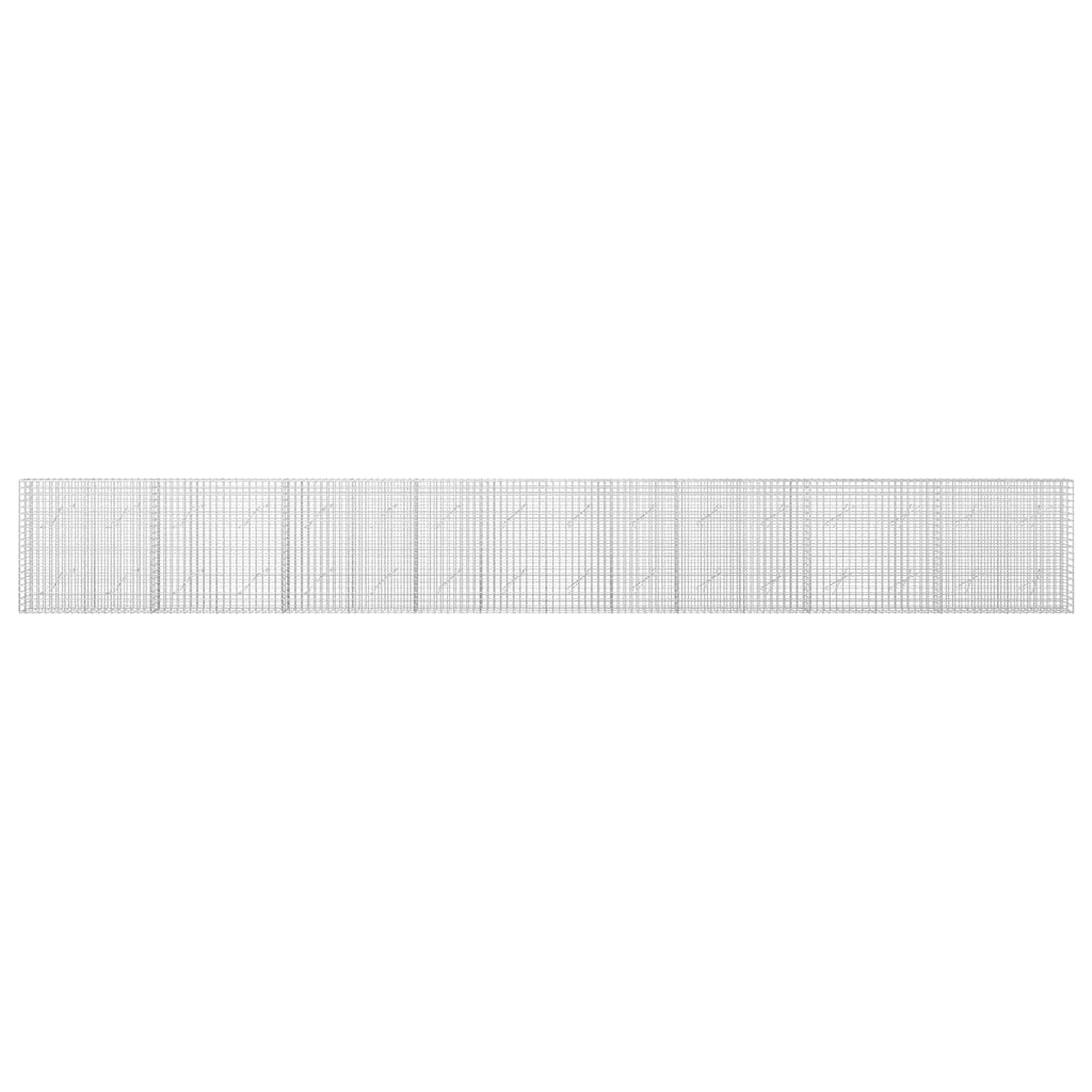 vidaXL Gabion z drutu 3,5 mm i siatką 5x5 cm 800x10x100 cm