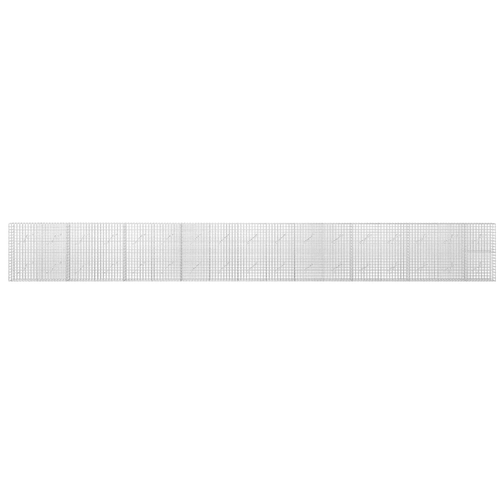 vidaXL Gabion z drutu 3,5 mm i siatką 5x5 cm 850x10x100 cm