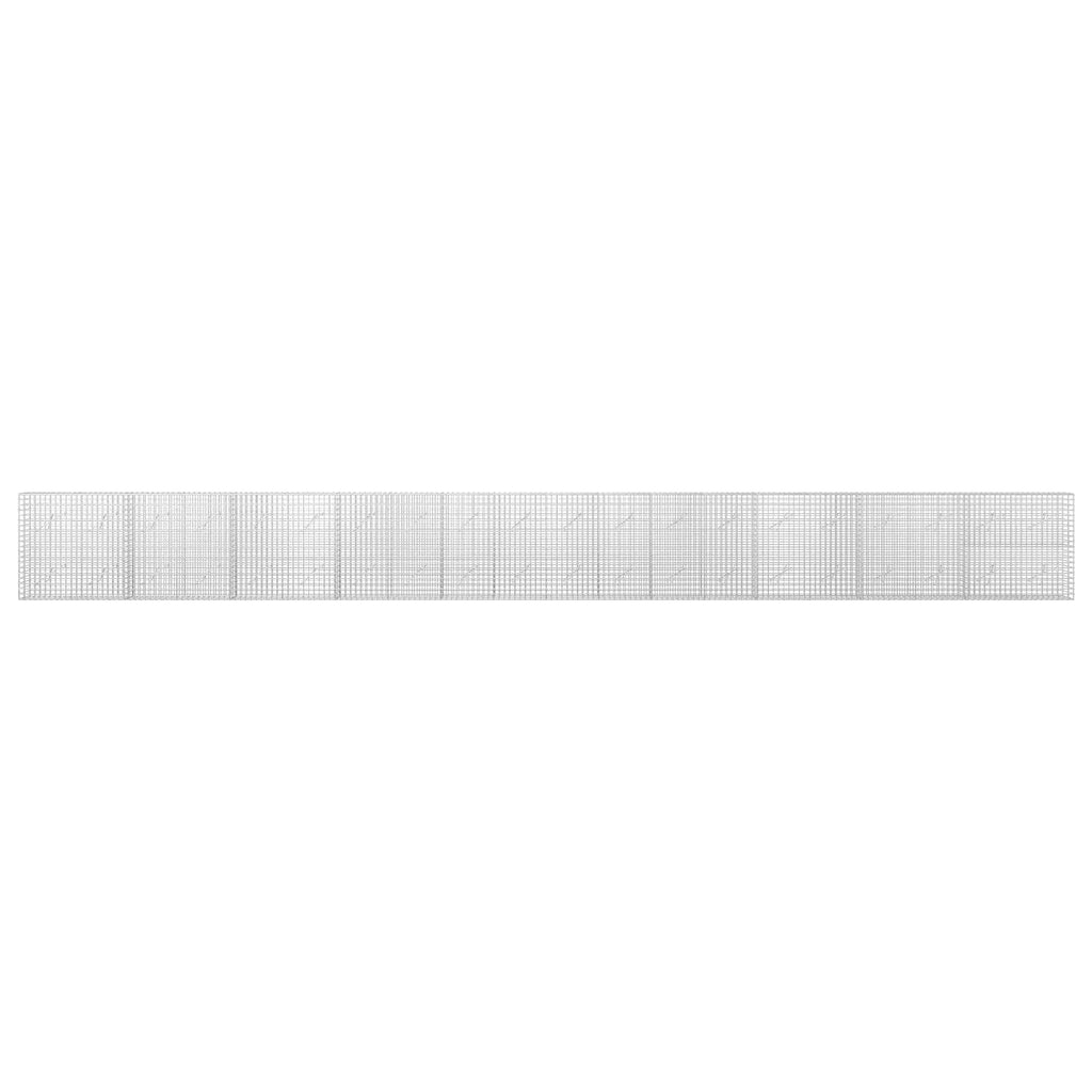 vidaXL Gabion z drutu 3,5 mm i siatką 5x5 cm 1000x10x100 cm