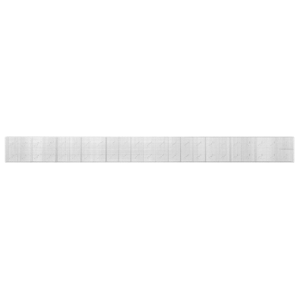 vidaXL Gabion z drutu 3,5 mm i siatką 5x5 cm 1150x10x100 cm