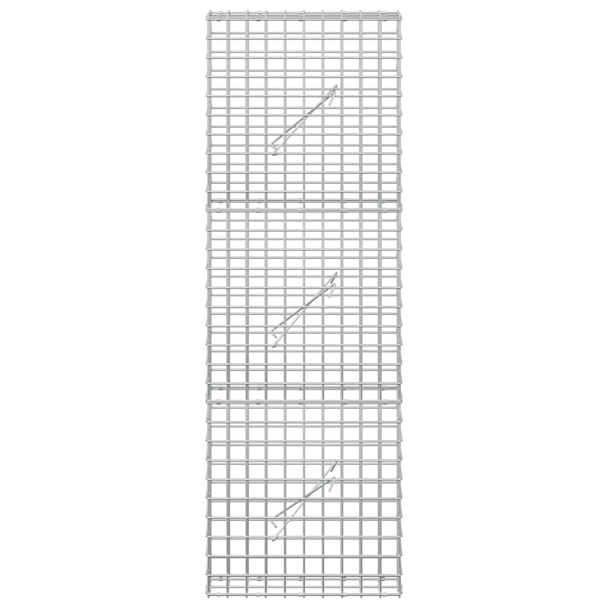 vidaXL Gabion z drutu 3,5 mm i siatką 5x5 cm 50x10x150 cm