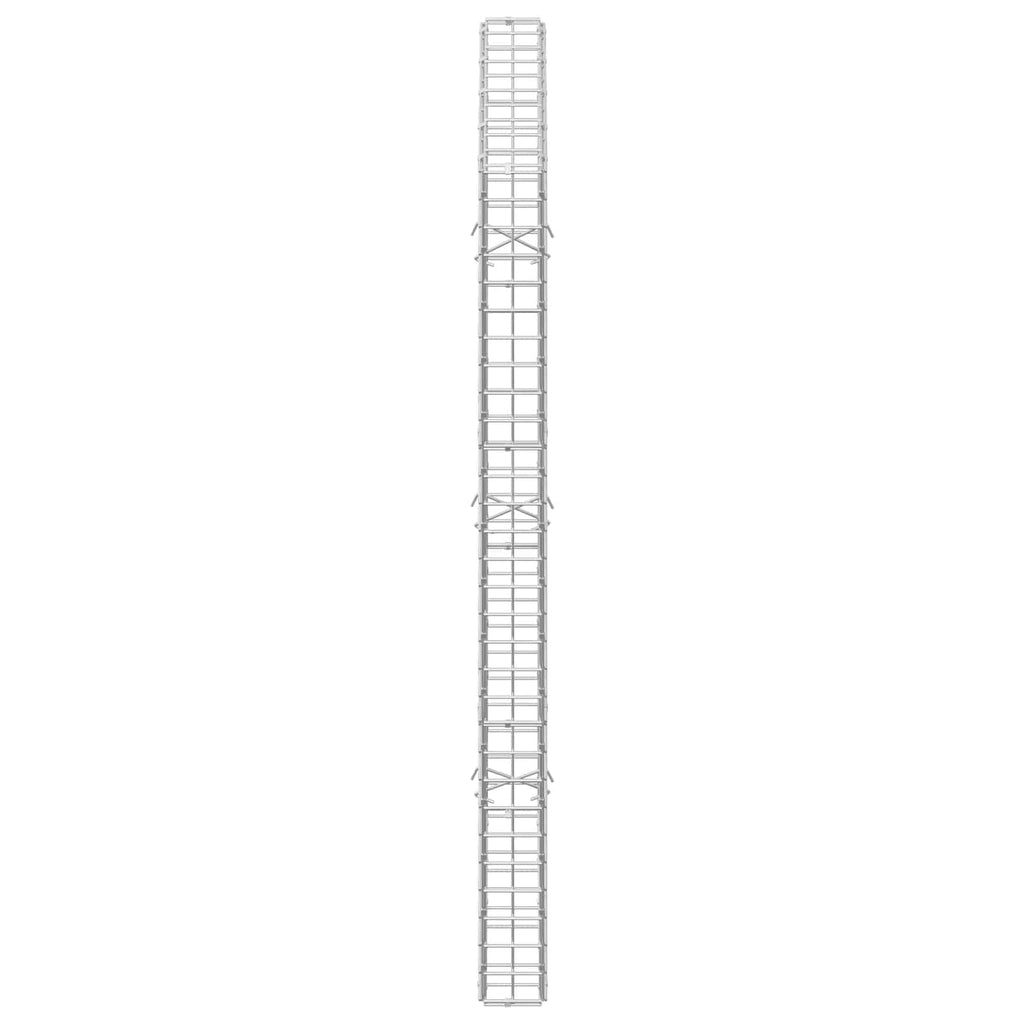 vidaXL Gabion z drutu 3,5 mm i siatką 5x5 cm 50x10x150 cm