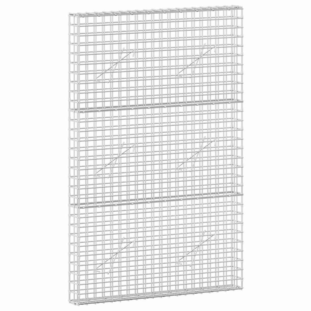 vidaXL Gabion z drutu 3,5 mm i siatką 5x5 cm 100x10x150 cm