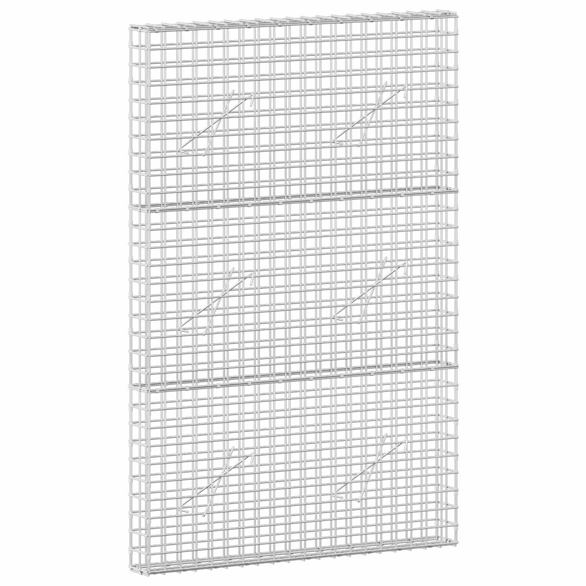 vidaXL Gabion z drutu 3,5 mm i siatką 5x5 cm 100x10x150 cm