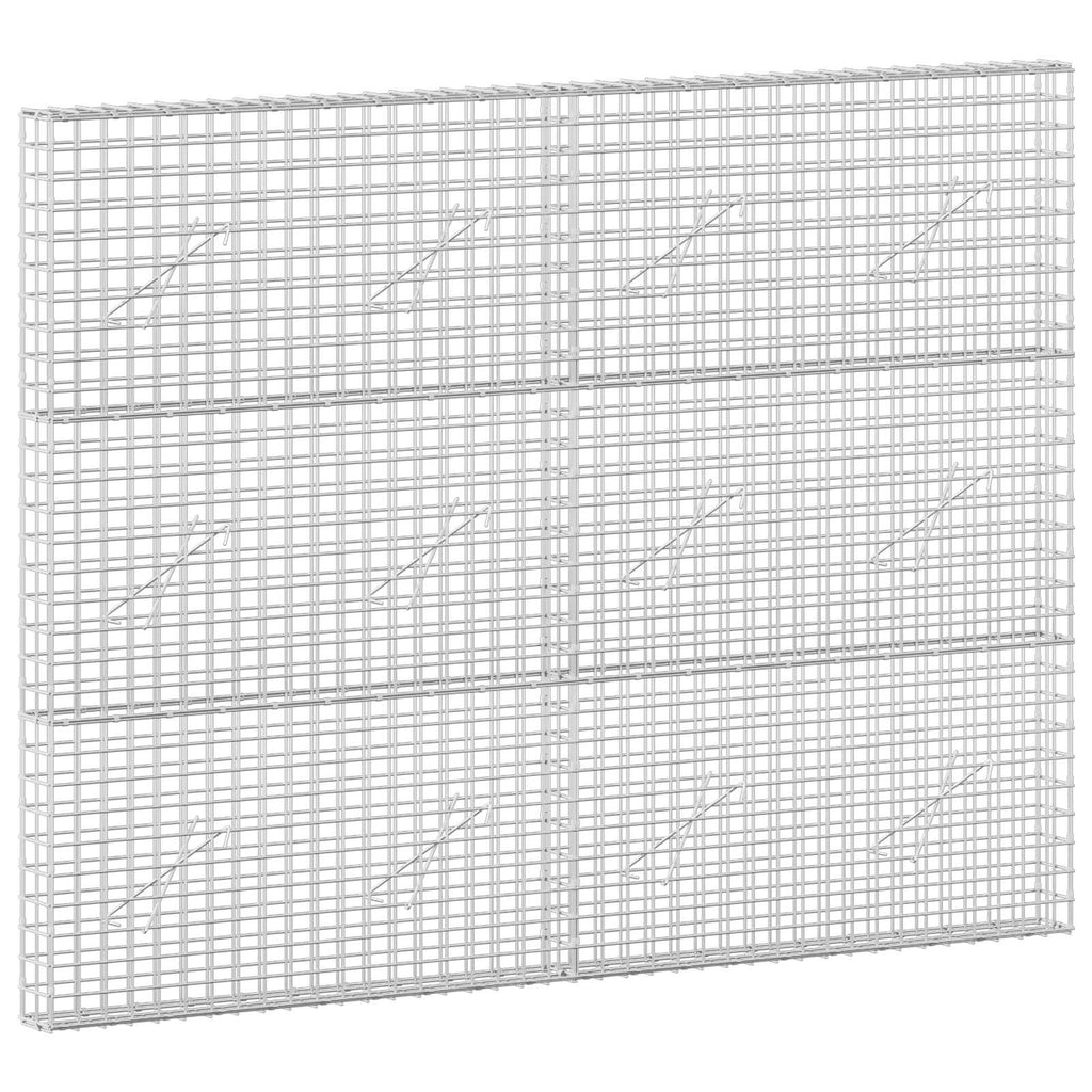 vidaXL Gabion z drutu 3,5 mm i siatką 5x5 cm 200x10x150 cm