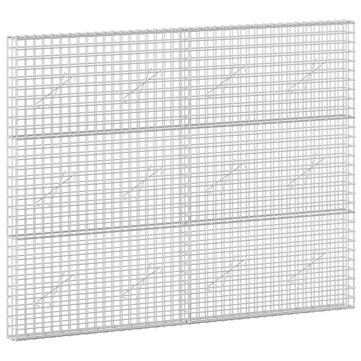 vidaXL Gabion z drutu 3,5 mm i siatką 5x5 cm 200x10x150 cm