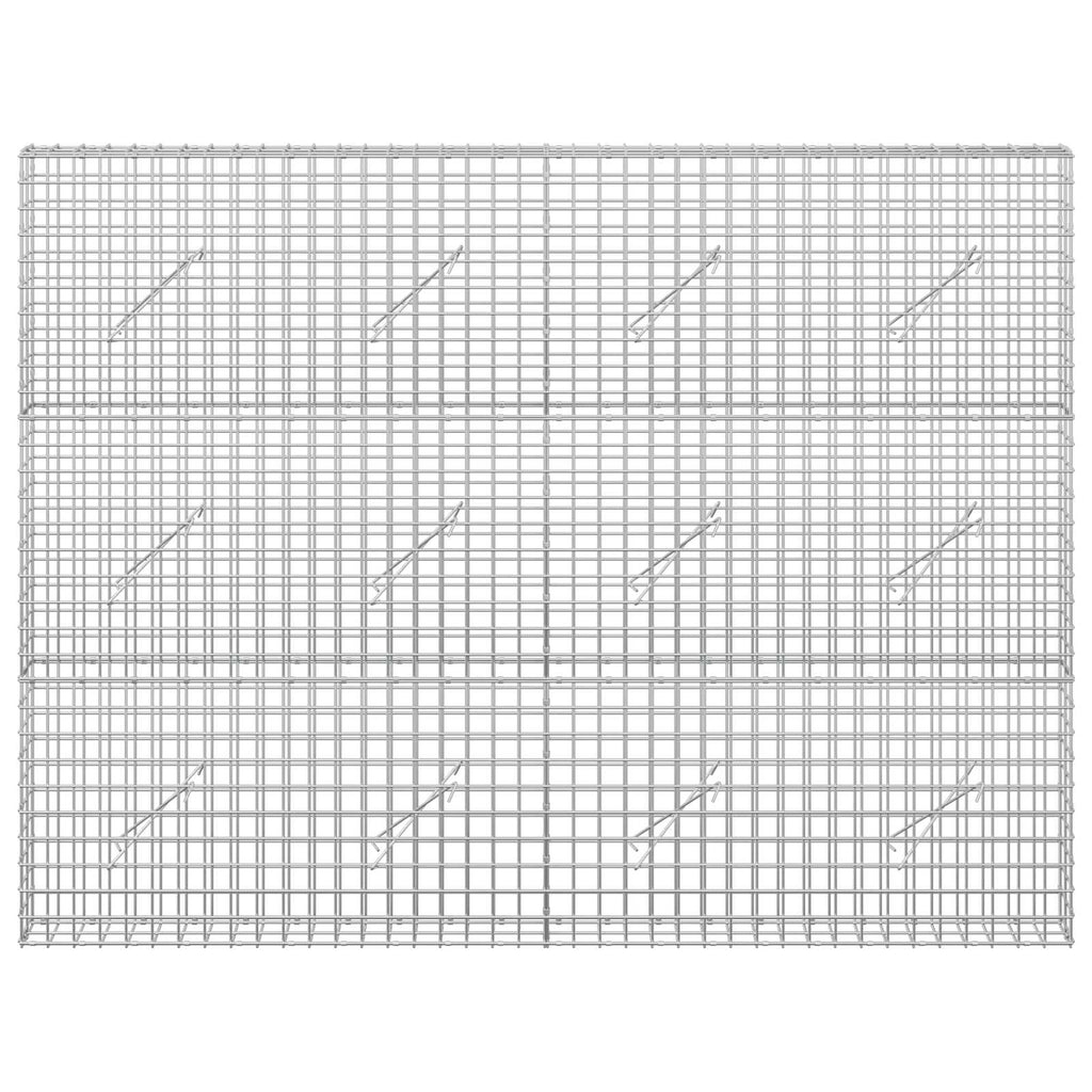 vidaXL Gabion z drutu 3,5 mm i siatką 5x5 cm 200x10x150 cm