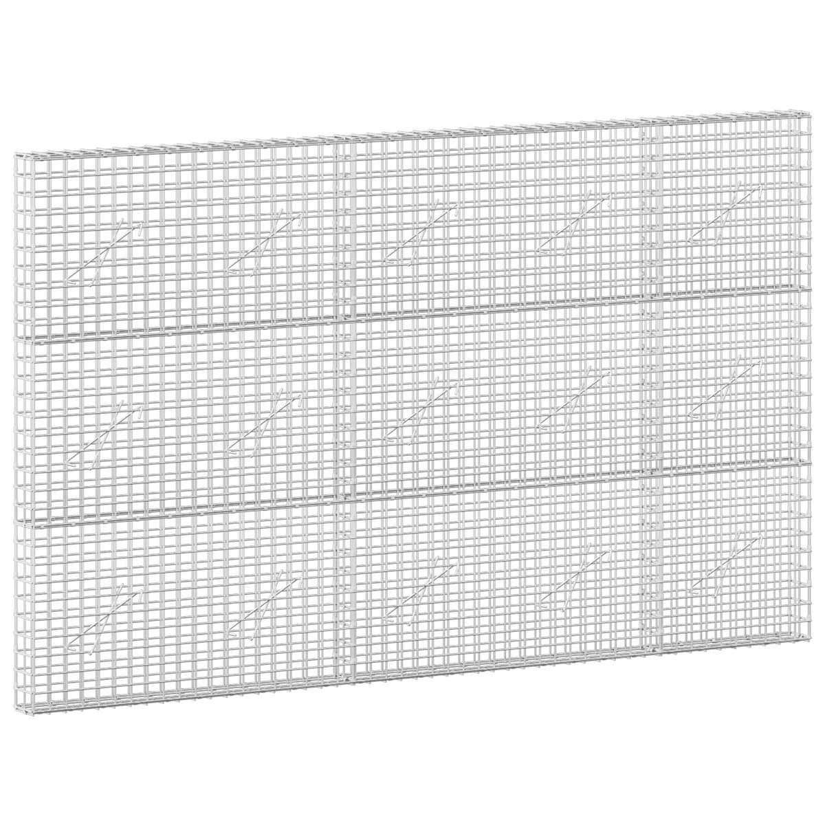 vidaXL Gabion z drutu 3,5 mm i siatką 5x5 cm 250x10x150 cm