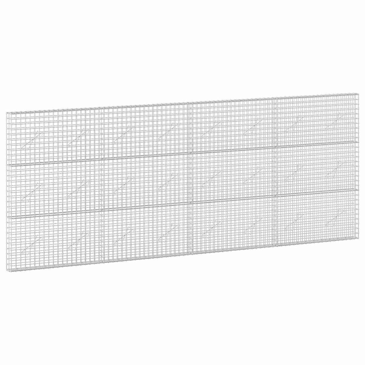 vidaXL Gabion z drutu 3,5 mm i siatką 5x5 cm 400x10x150 cm