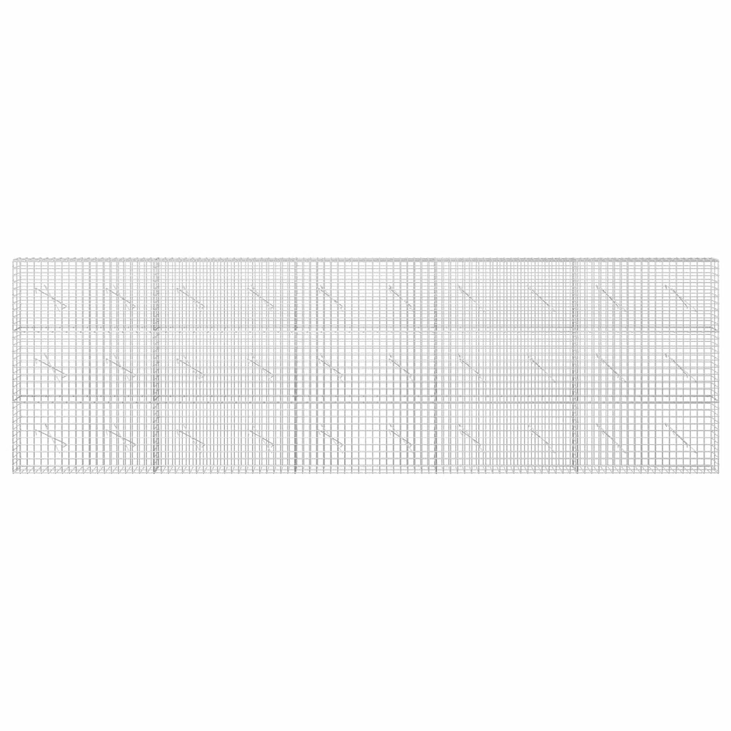 vidaXL Gabion z drutu 3,5 mm i siatką 5x5 cm 500x10x150 cm