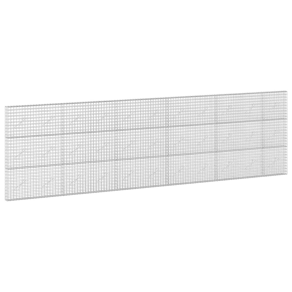 vidaXL Gabion z drutu 3,5 mm i siatką 5x5 cm 550x10x150 cm
