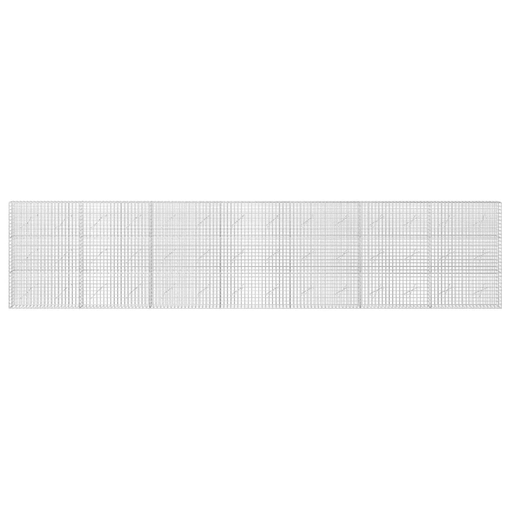vidaXL Gabion z drutu 3,5 mm i siatką 5x5 cm 700x10x150 cm