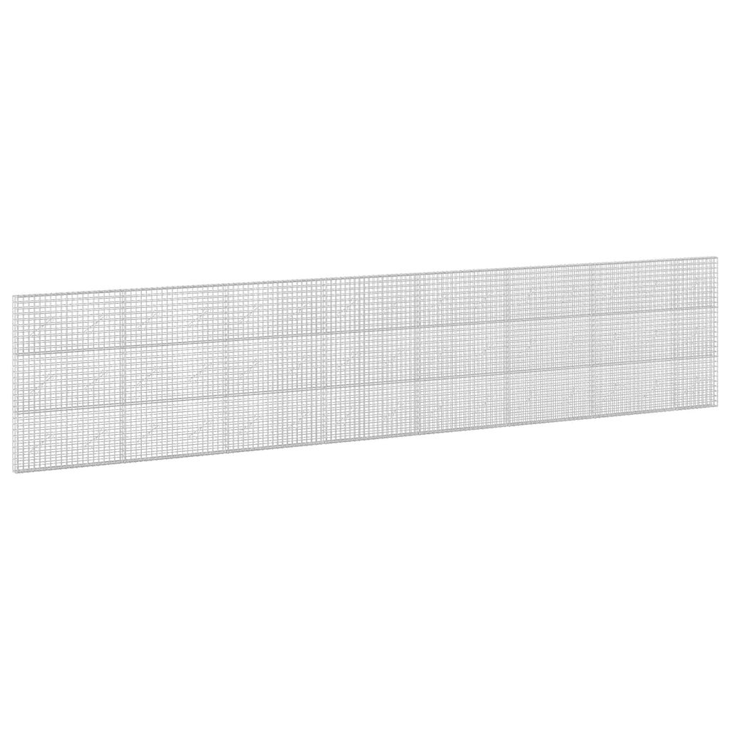 vidaXL Gabion z drutu 3,5 mm i siatką 5x5 cm 750x10x150 cm
