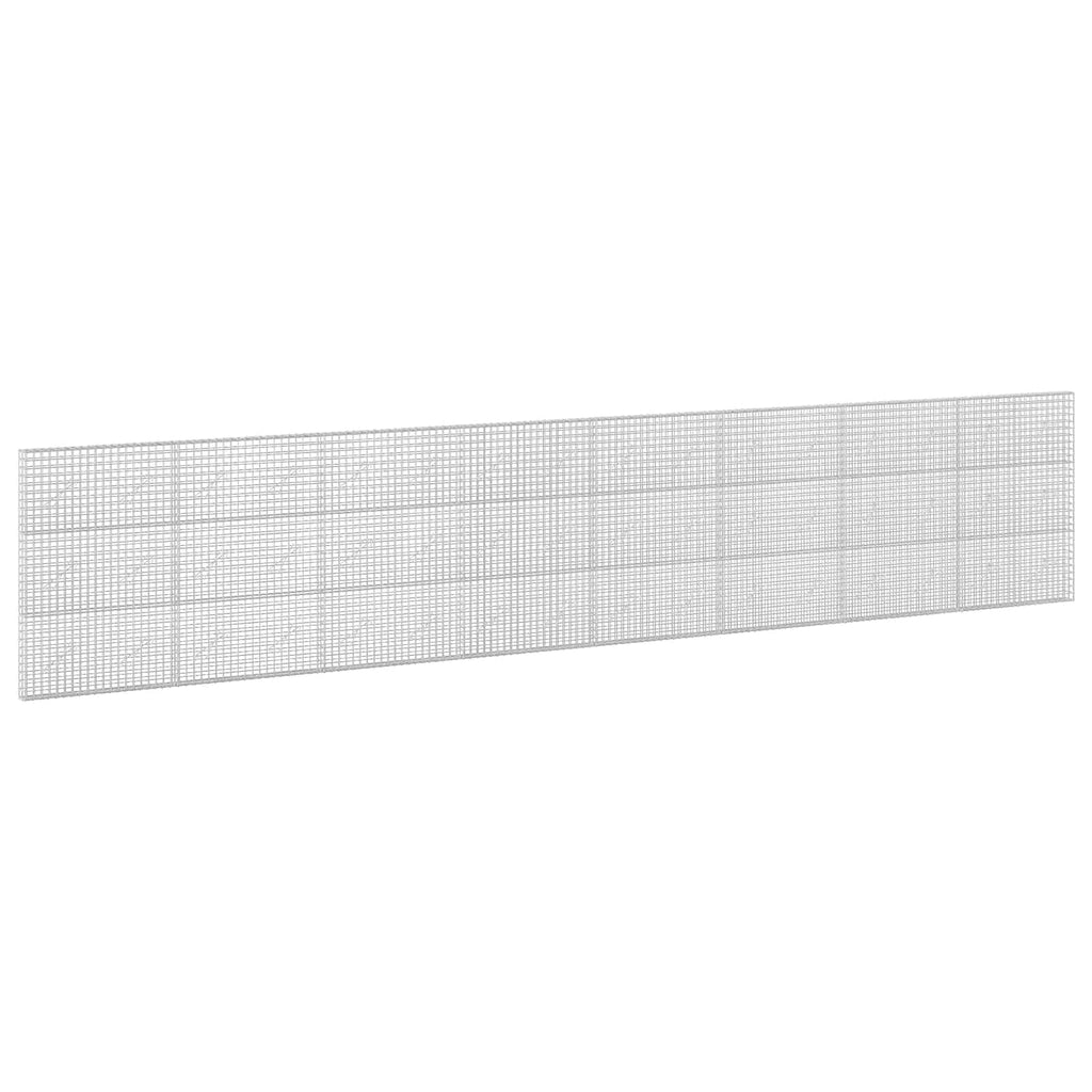 vidaXL Gabion z drutu 3,5 mm i siatką 5x5 cm 800x10x150 cm