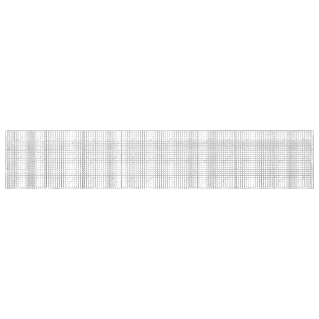vidaXL Gabion z drutu 3,5 mm i siatką 5x5 cm 800x10x150 cm