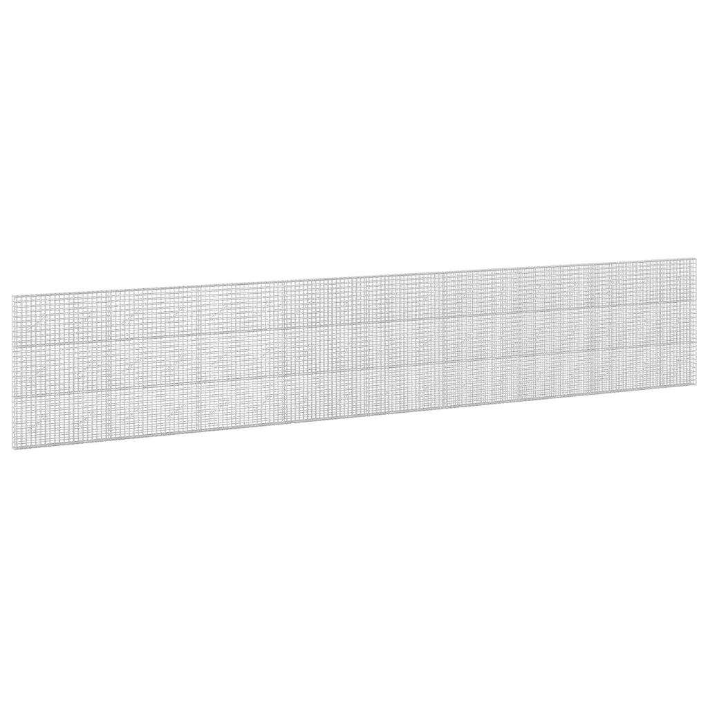 vidaXL Gabion z drutu 3,5 mm i siatką 5x5 cm 850x10x150 cm