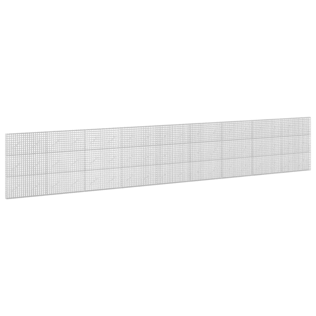 vidaXL Gabion z drutu 3,5 mm i siatką 5x5 cm 900x10x150 cm