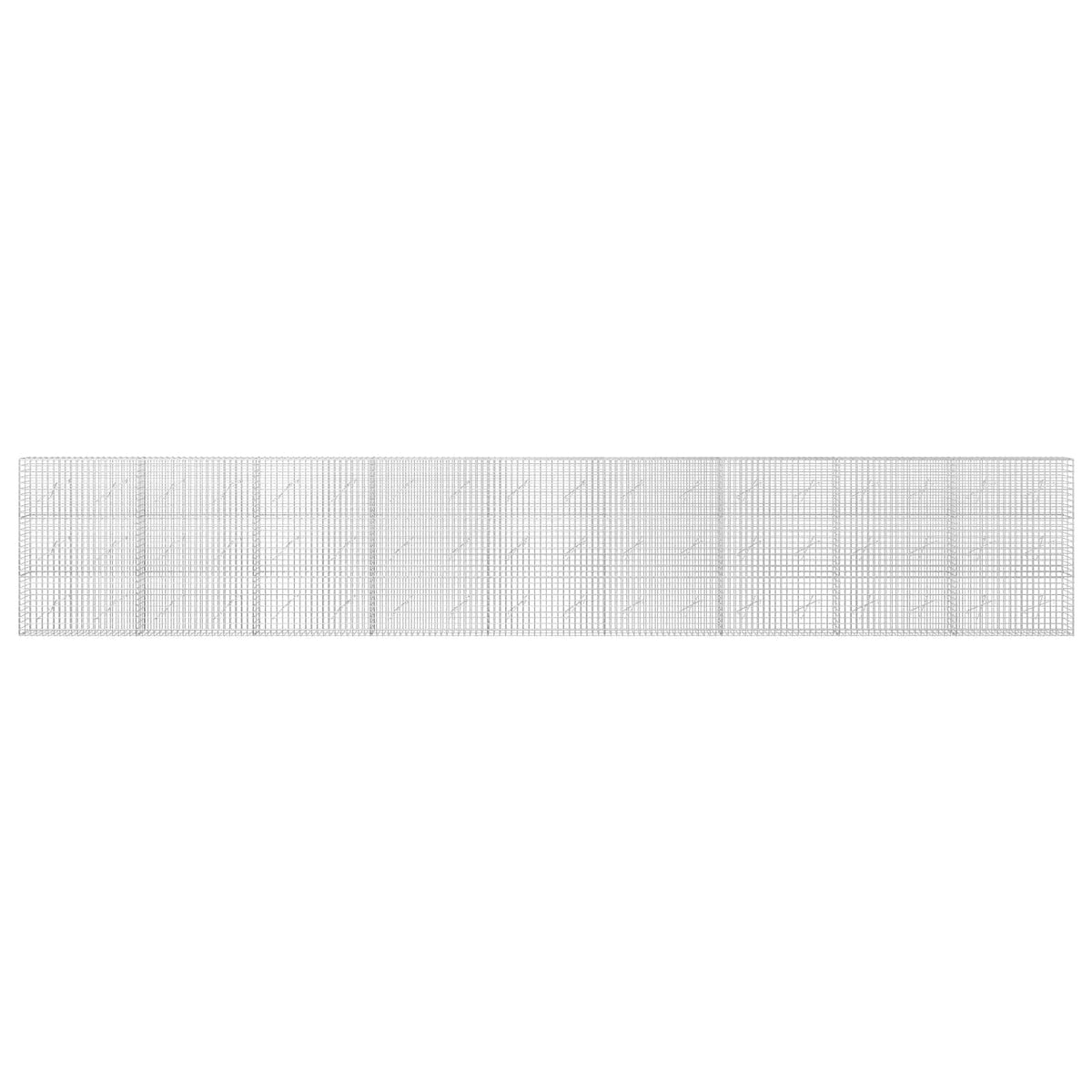 vidaXL Gabion z drutu 3,5 mm i siatką 5x5 cm 900x10x150 cm
