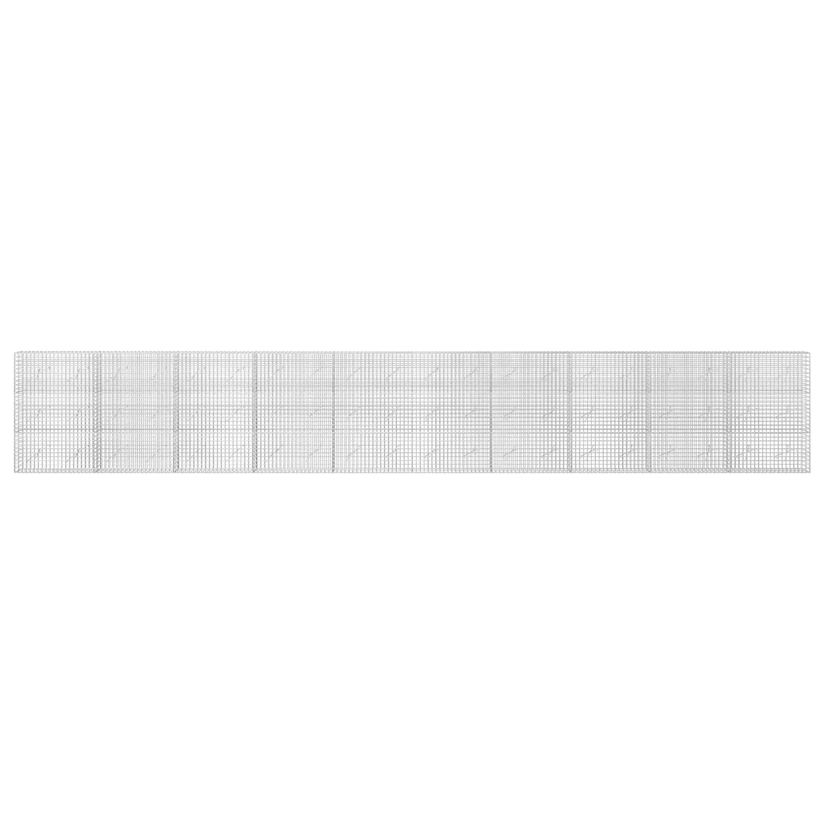 vidaXL Gabion z drutu 3,5 mm i siatką 5x5 cm 1000x10x150 cm