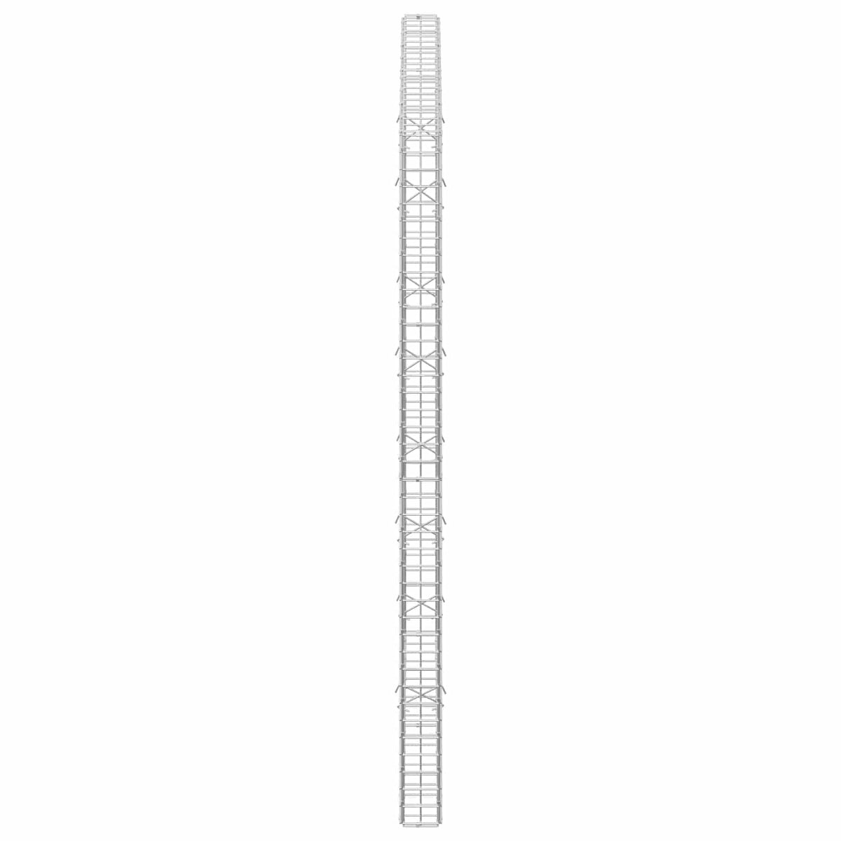 vidaXL Gabion z drutu 3,5 mm i siatką 5x5 cm 100x10x200 cm