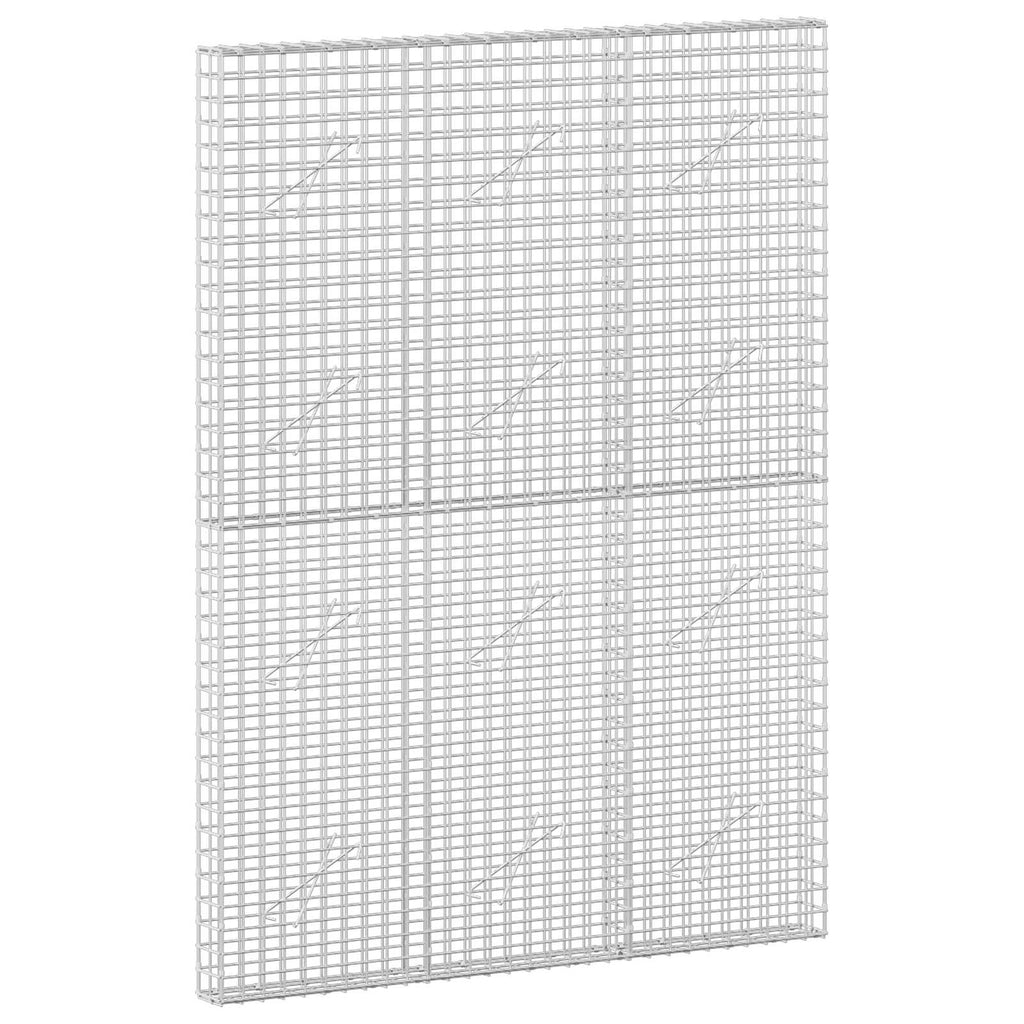 vidaXL Gabion z drutu 3,5 mm i siatką 5x5 cm 150x10x200 cm