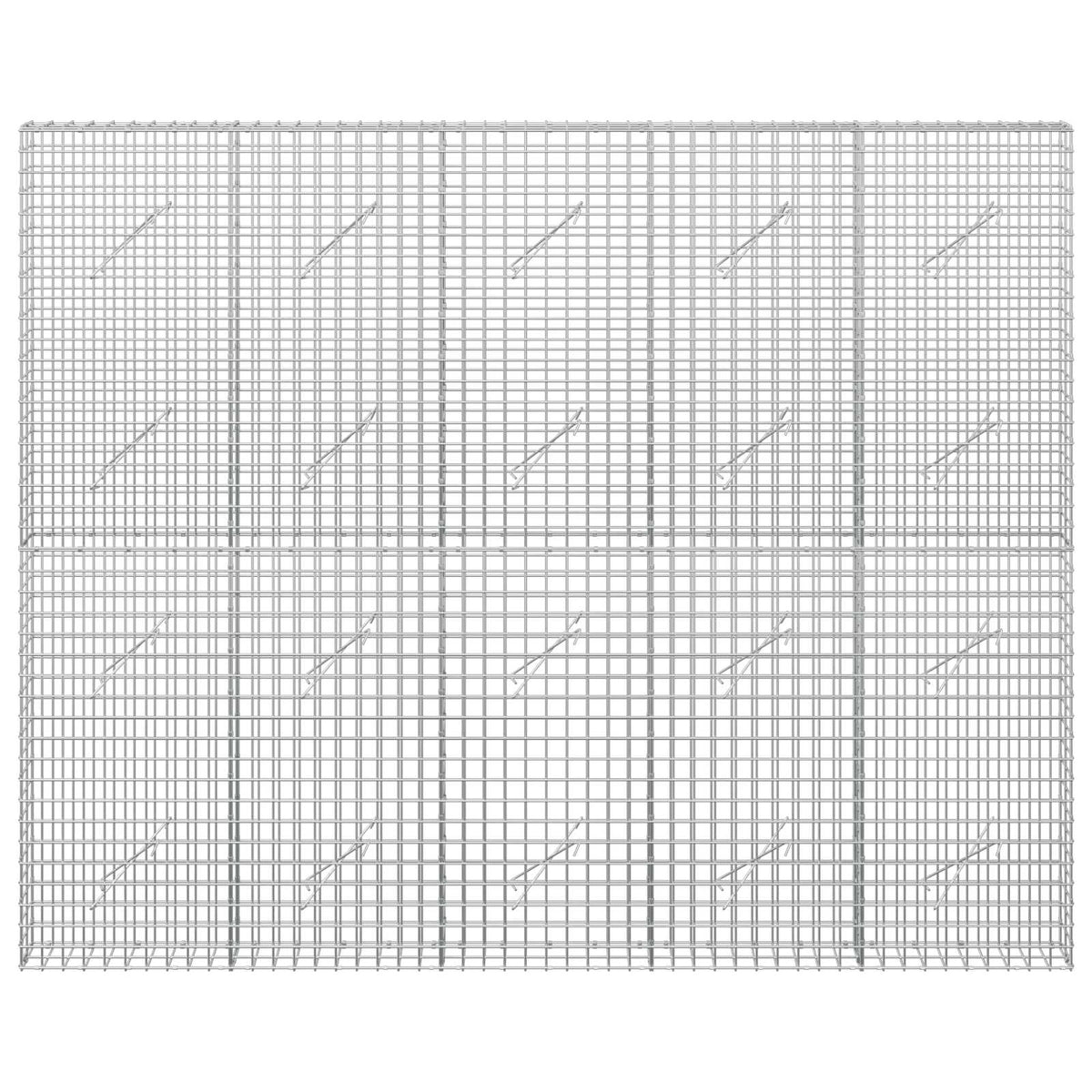 vidaXL Gabion z drutu 3,5 mm i siatką 5x5 cm 250x10x200 cm