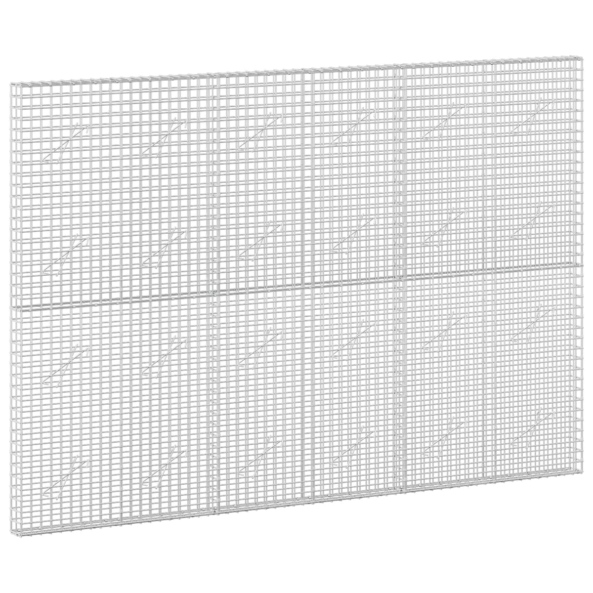 vidaXL Gabion z drutu 3,5 mm i siatką 5x5 cm 300x10x200 cm