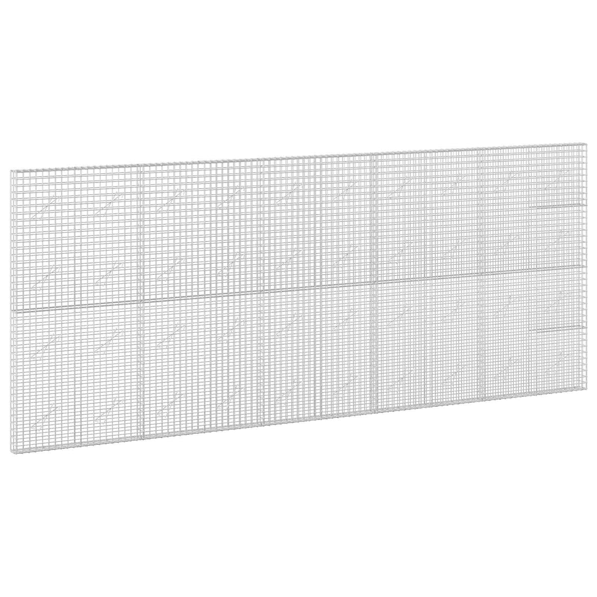 vidaXL Gabion z drutu 3,5 mm i siatką 5x5 cm 500x10x200 cm