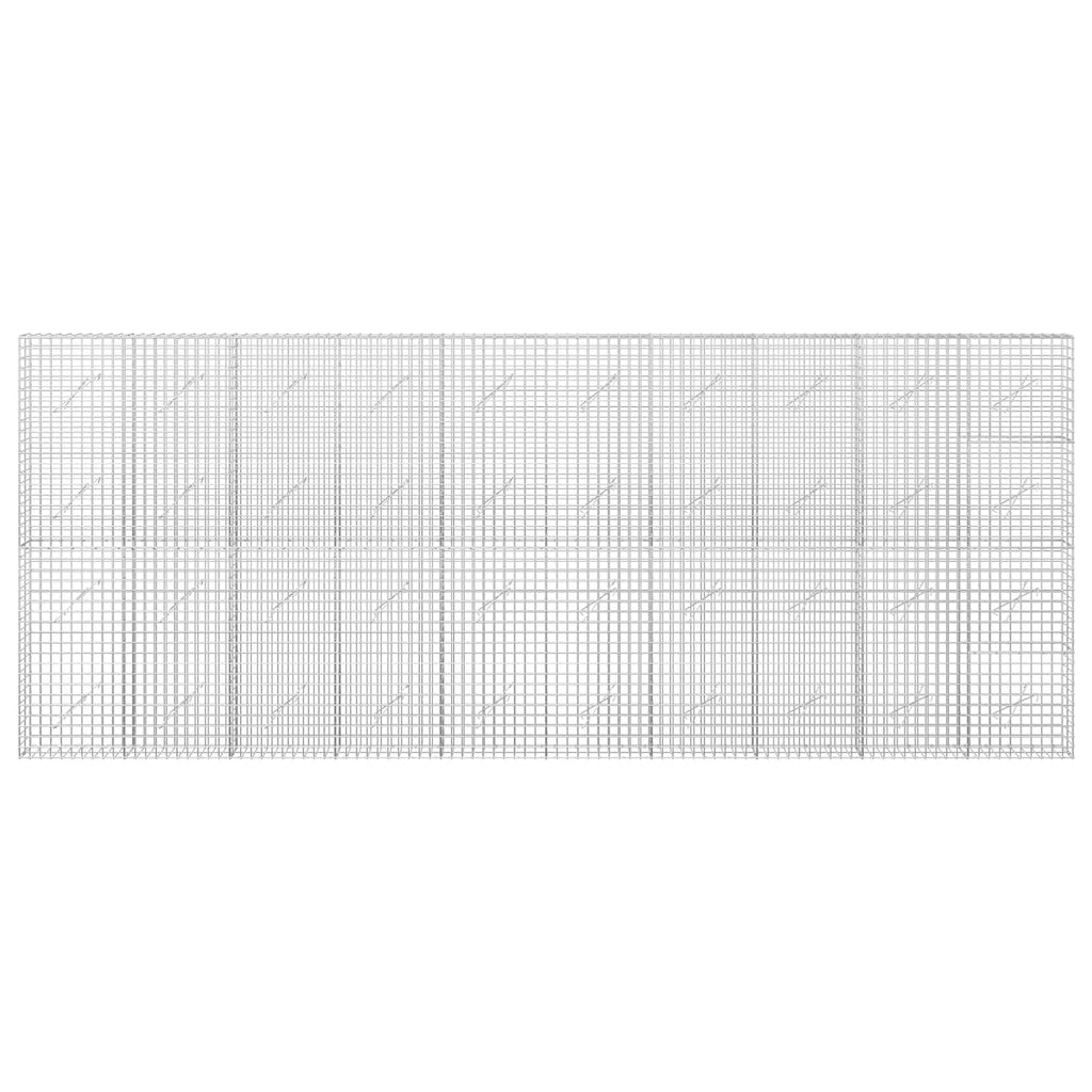 vidaXL Gabion z drutu 3,5 mm i siatką 5x5 cm 500x10x200 cm