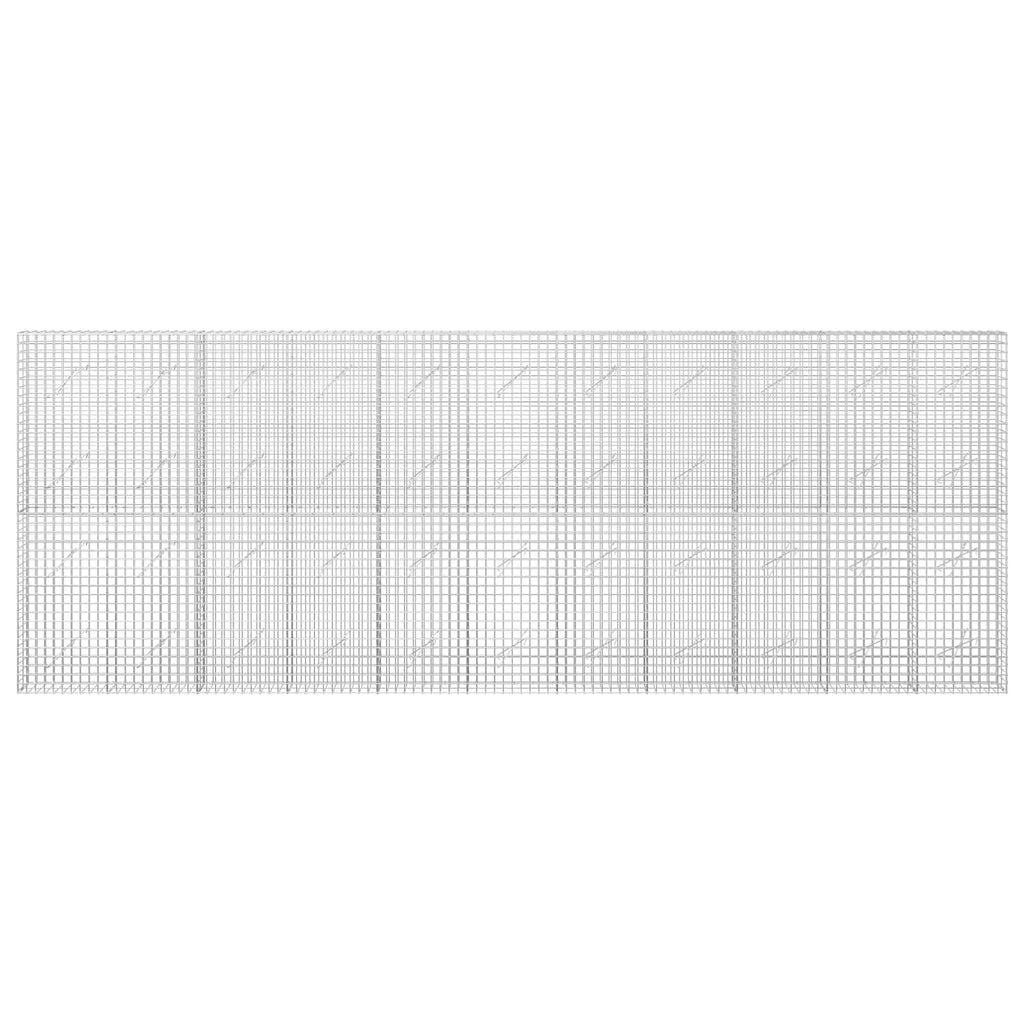 vidaXL Gabion z drutu 3,5 mm i siatką 5x5 cm 550x10x200 cm