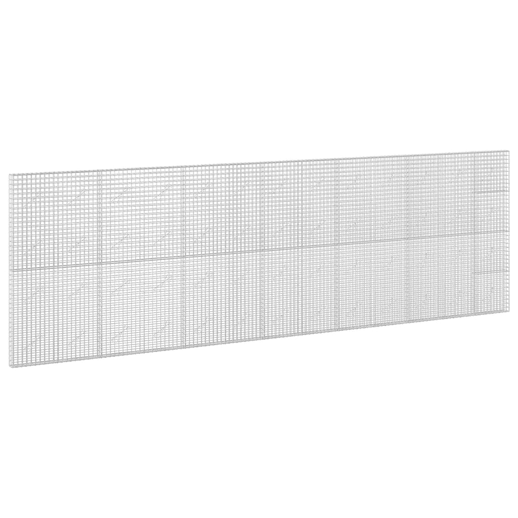 vidaXL Gabion z drutu 3,5 mm i siatką 5x5 cm 650x10x200 cm