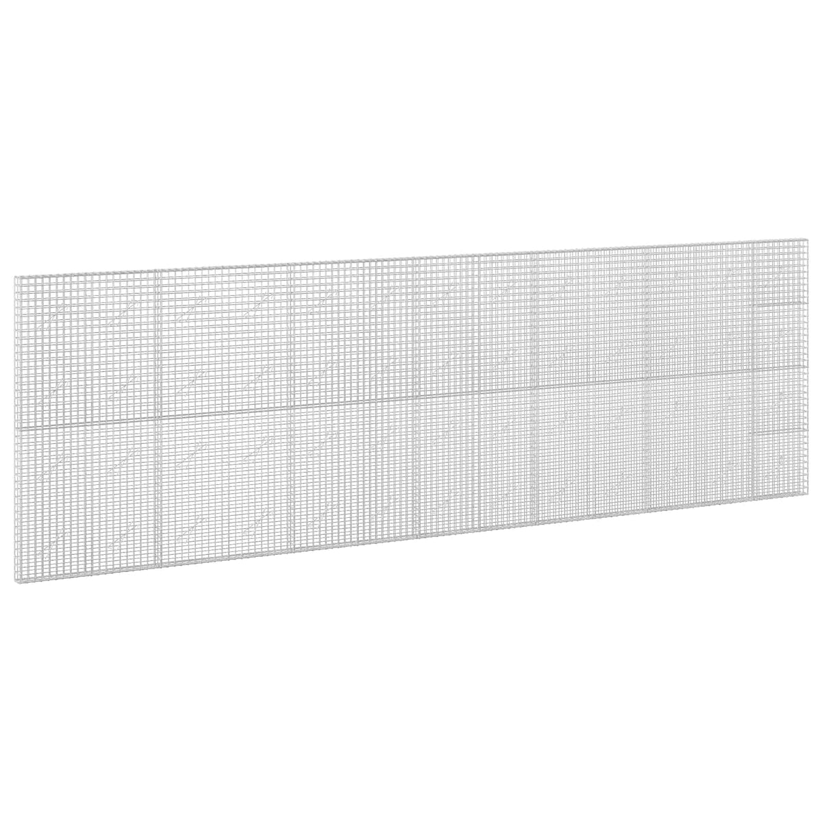 vidaXL Gabion z drutu 3,5 mm i siatką 5x5 cm 650x10x200 cm