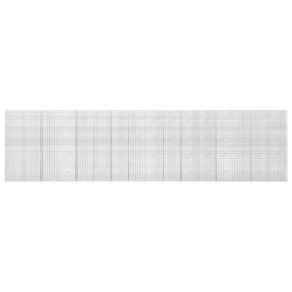 vidaXL Gabion z drutu 3,5 mm i siatką 5x5 cm 800x10x200 cm