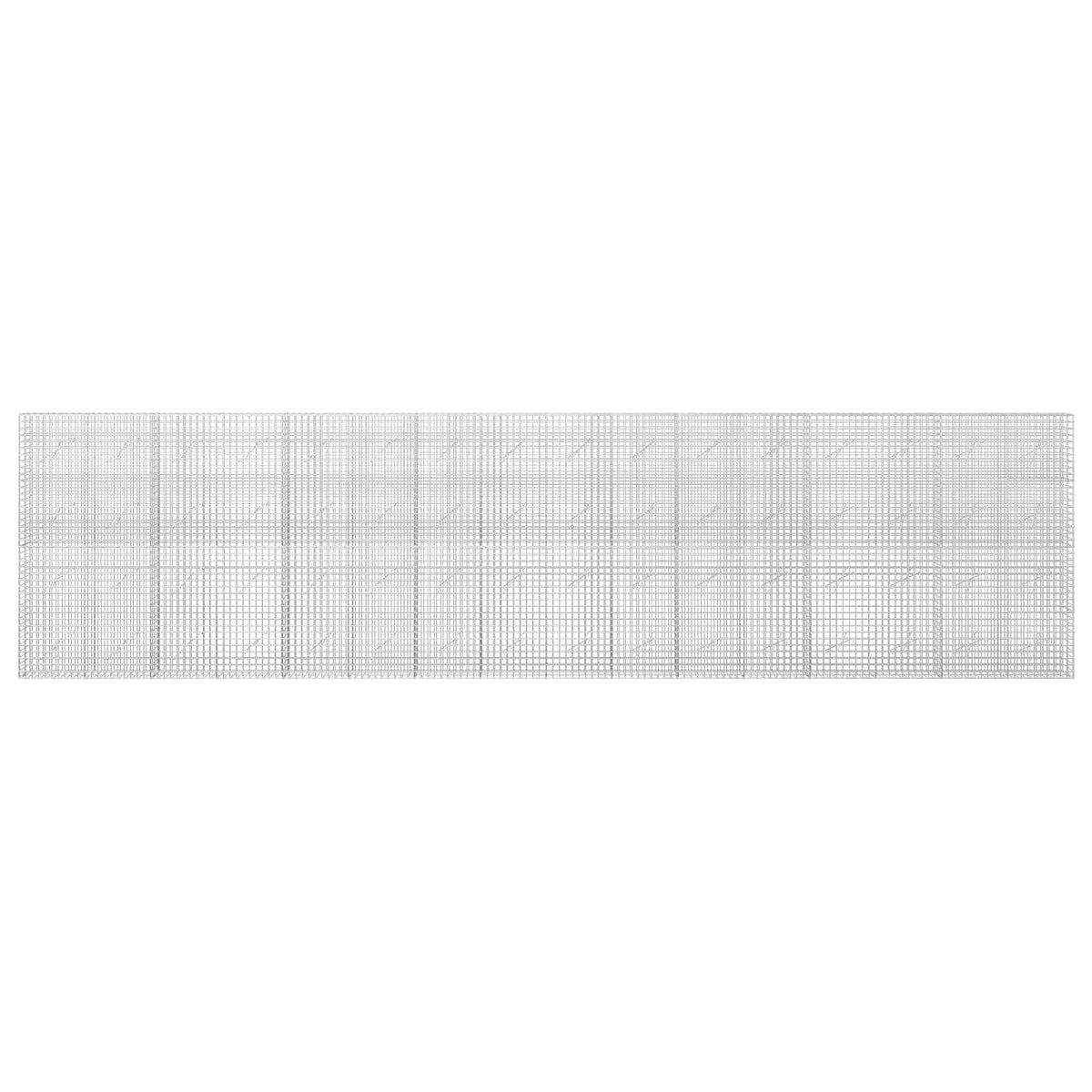 vidaXL Gabion z drutu 3,5 mm i siatką 5x5 cm 800x10x200 cm